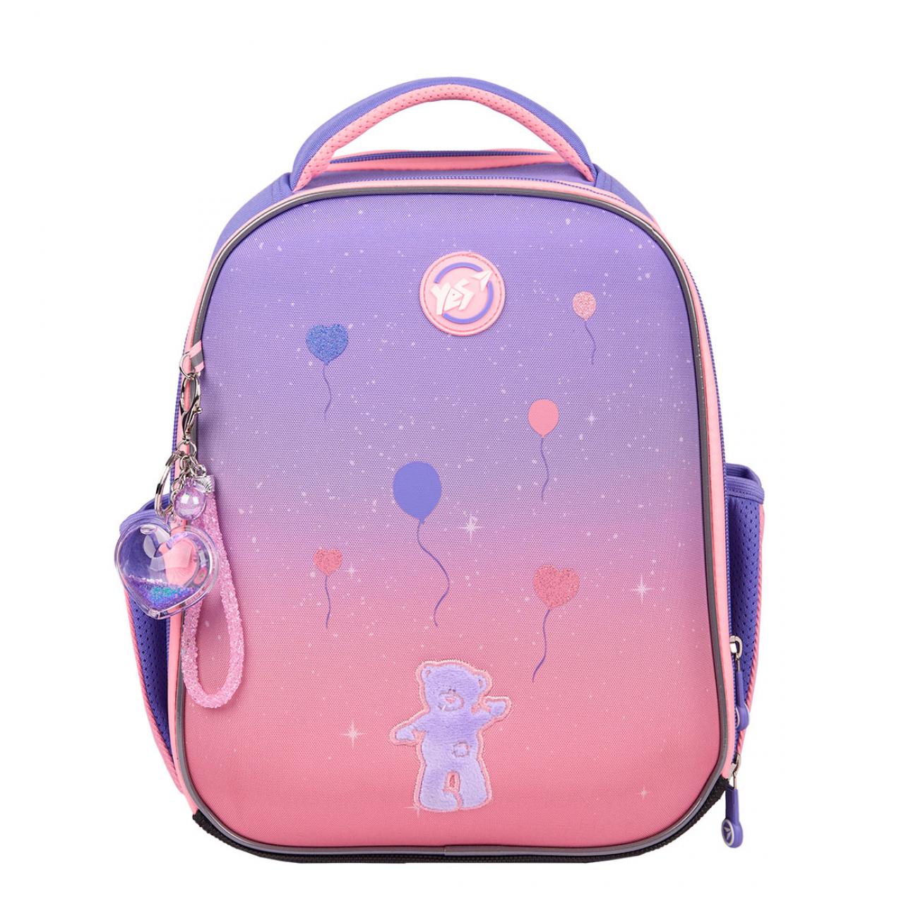 Школьный рюкзак каркасный с ортопедической спинкой YES Cute Bear H-100 (559842/995688) - фото 14