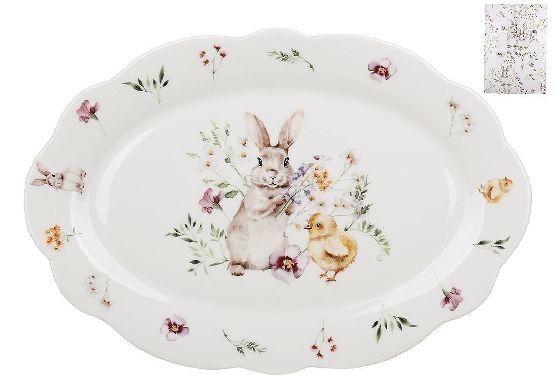 Блюдо BonaDi Spring Story порцелянове овальне 305 мм (K217) Блюдо BonaDi Spring Story порцелянове овальне 305 мм (K217)