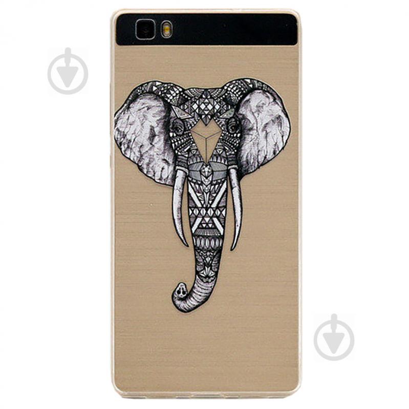 Чехол с рисунком Printed Silicone для Huawei P8 Lite 2016 Слон (hub_fvlt63989)