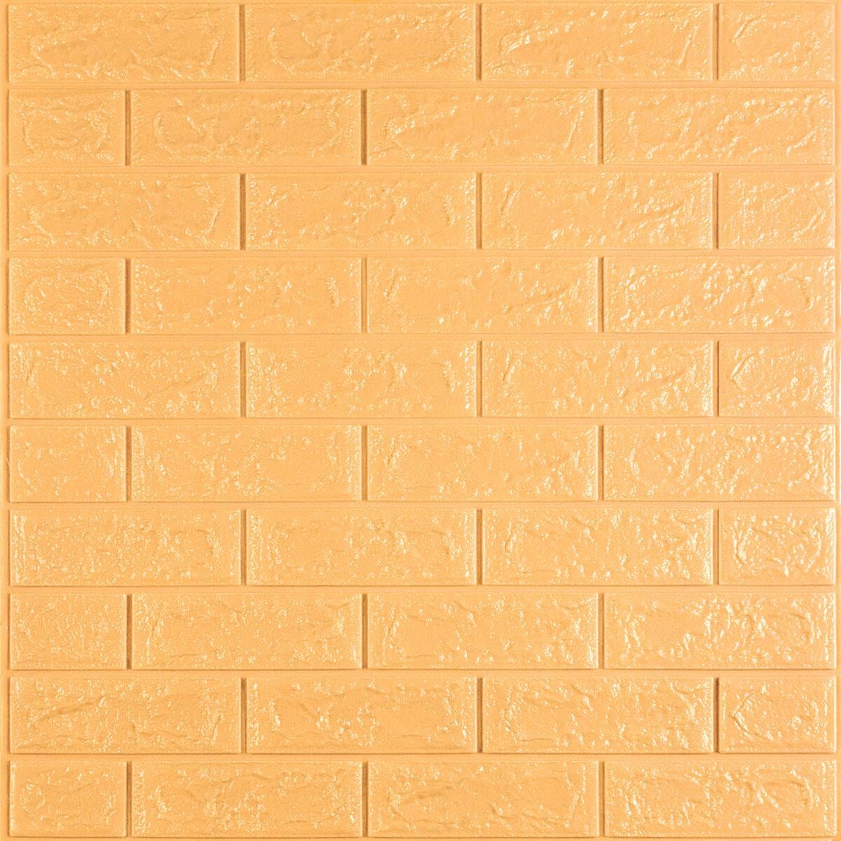 Панель 3D самоклеящаяся кирпич 700x770x5 мм Желто-песочный (009-5 SW-00000028)
