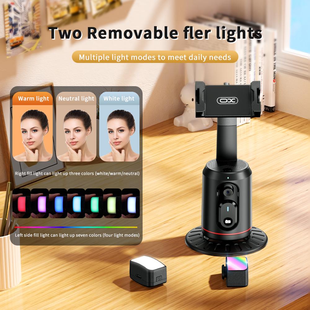 Селфи-монопод XO SS16 Wireless 1200 mAh трипод с отслеживанием лица для телефона дистанционное управление Черный - фото 7 Селфи-монопод XO SS16 Wireless 1200 mAh трипод с отслеживанием лица для телефона дистанционное управление Черный - фото 7