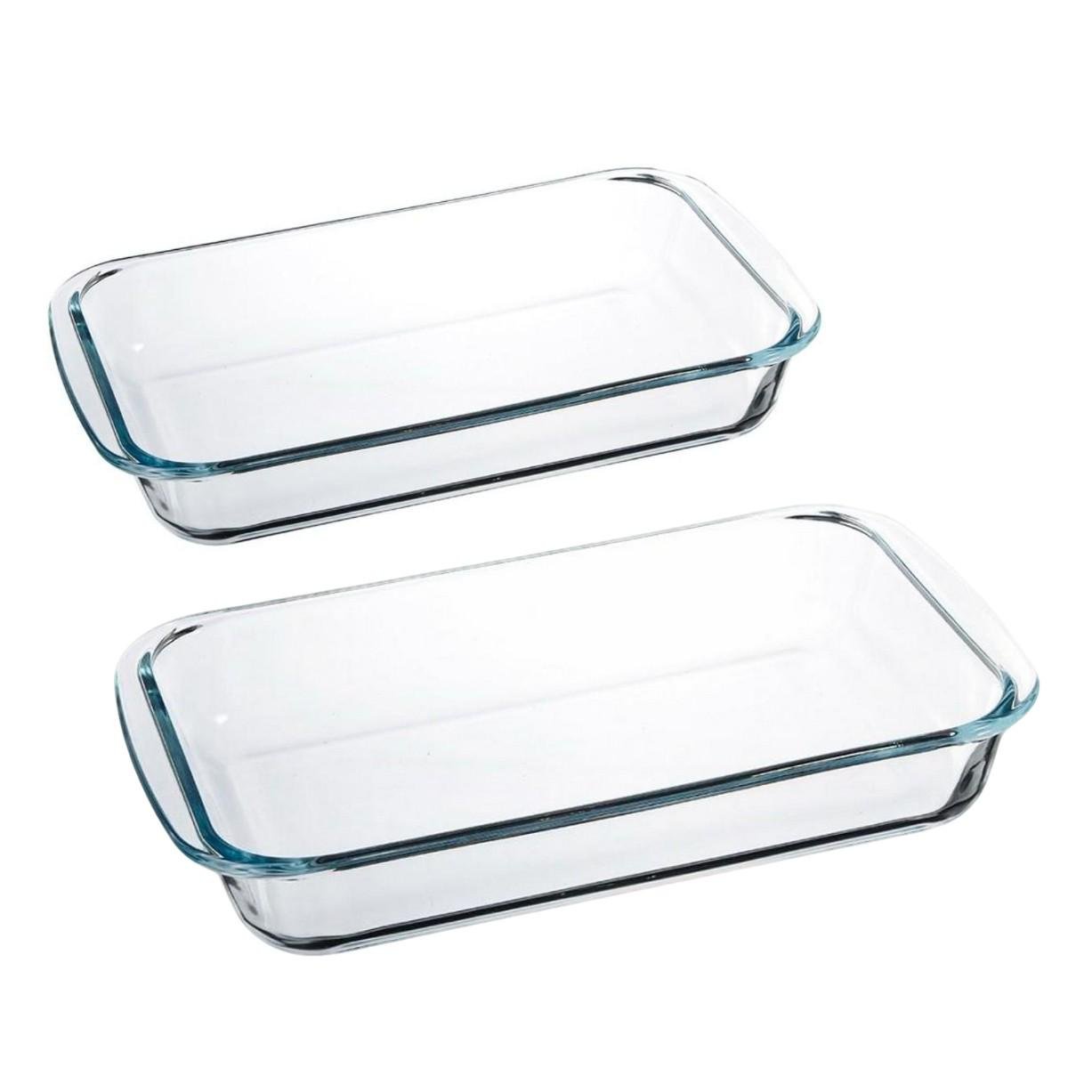 Набір форм для запікання A-PLUS скляних прямокутних 2 шт.