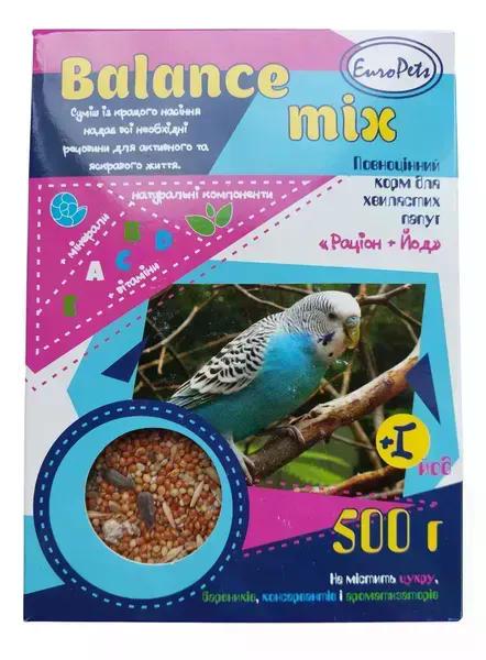 Корм для волнистых попугаев Balance Mix с йодом, 500 г