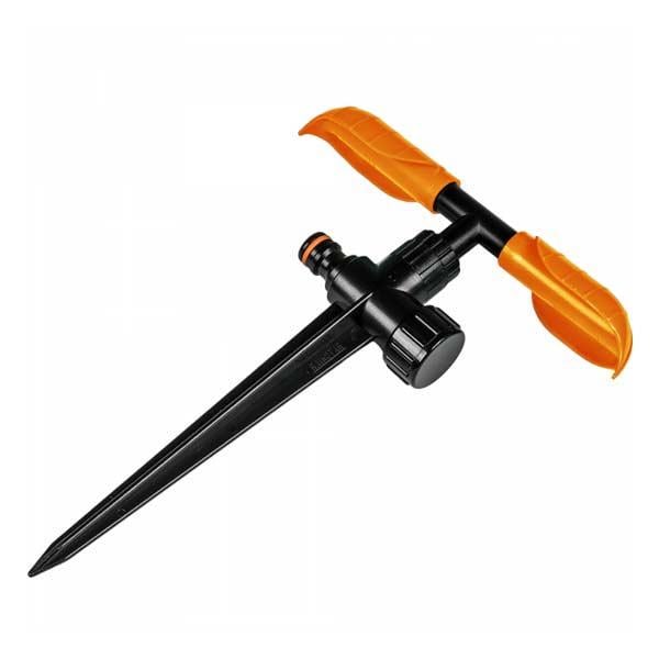 Ороситель вращающийся Bradas BLACK LINE с двумя листочками на колке (ECO-PW3345)