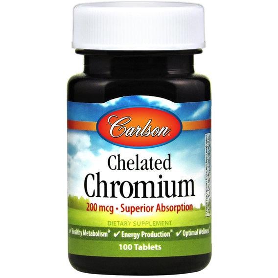 Микроэлемент Хром Carlson Labs Chromium 100 Tabs (CAR-05511)