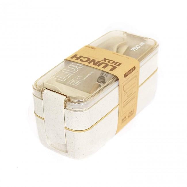 Эко ланч-бокс Lunch Box 750 мл Бежевый (401465)