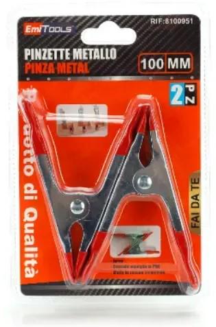 Набір металевих затискачів 100 мм 2 шт. (8100951) - фото 3