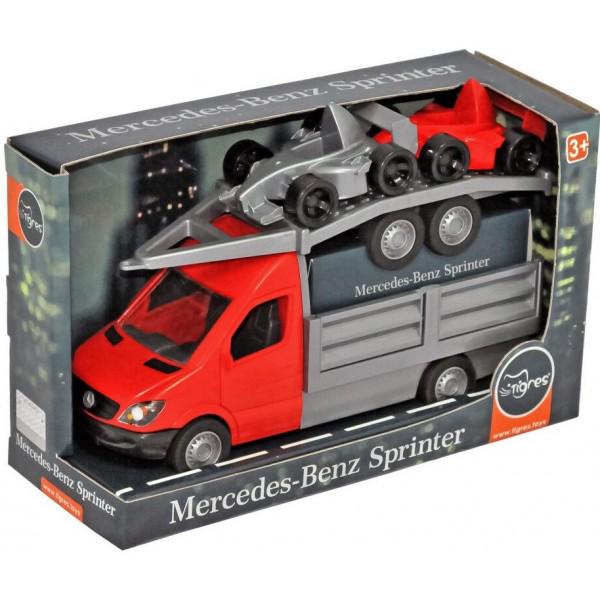Автомобіль Tigres Mercedes-Benz Sprinter бортовий з лафетом Червоний