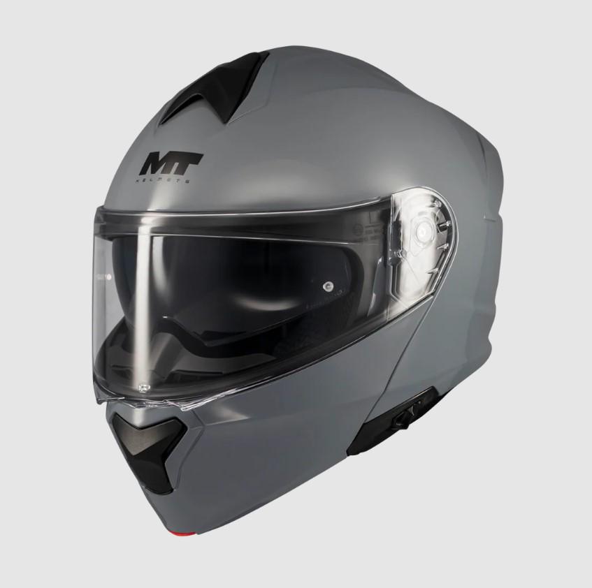 Мотошлем MT Genesis SV Pure A12 2026 XL Gloss Grey (52387)
