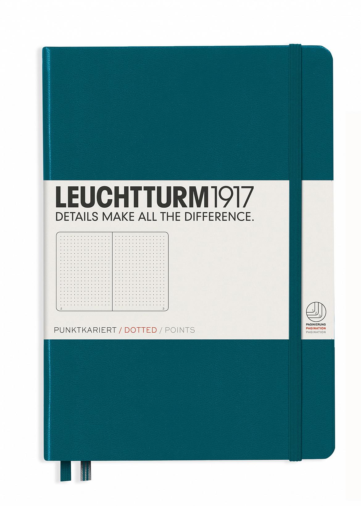 Блокнот Leuchtturm1917 середній крапка Зелений тихоокеанський (359696)