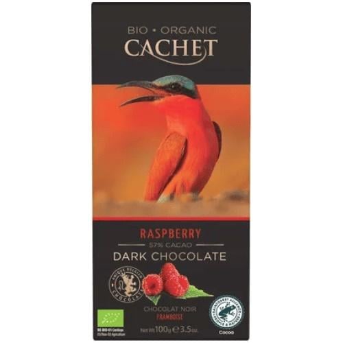 Шоколад чорний Cachet Bio Organic Raspberry 55% cacao 21368 90 г (03679)