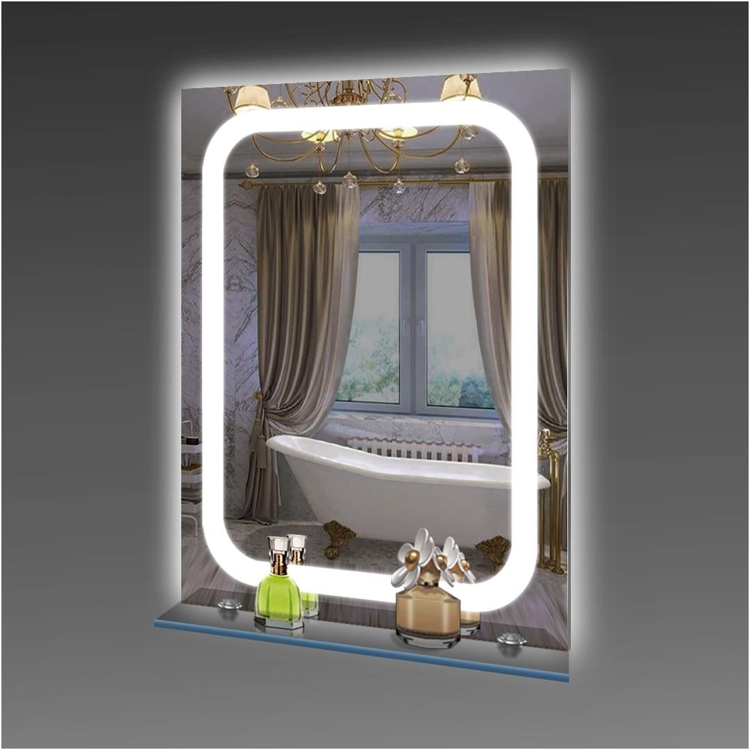 Дзеркало прямокутне Екватор ML-49 з LED підсвічуванням 80x100 см (25311172)