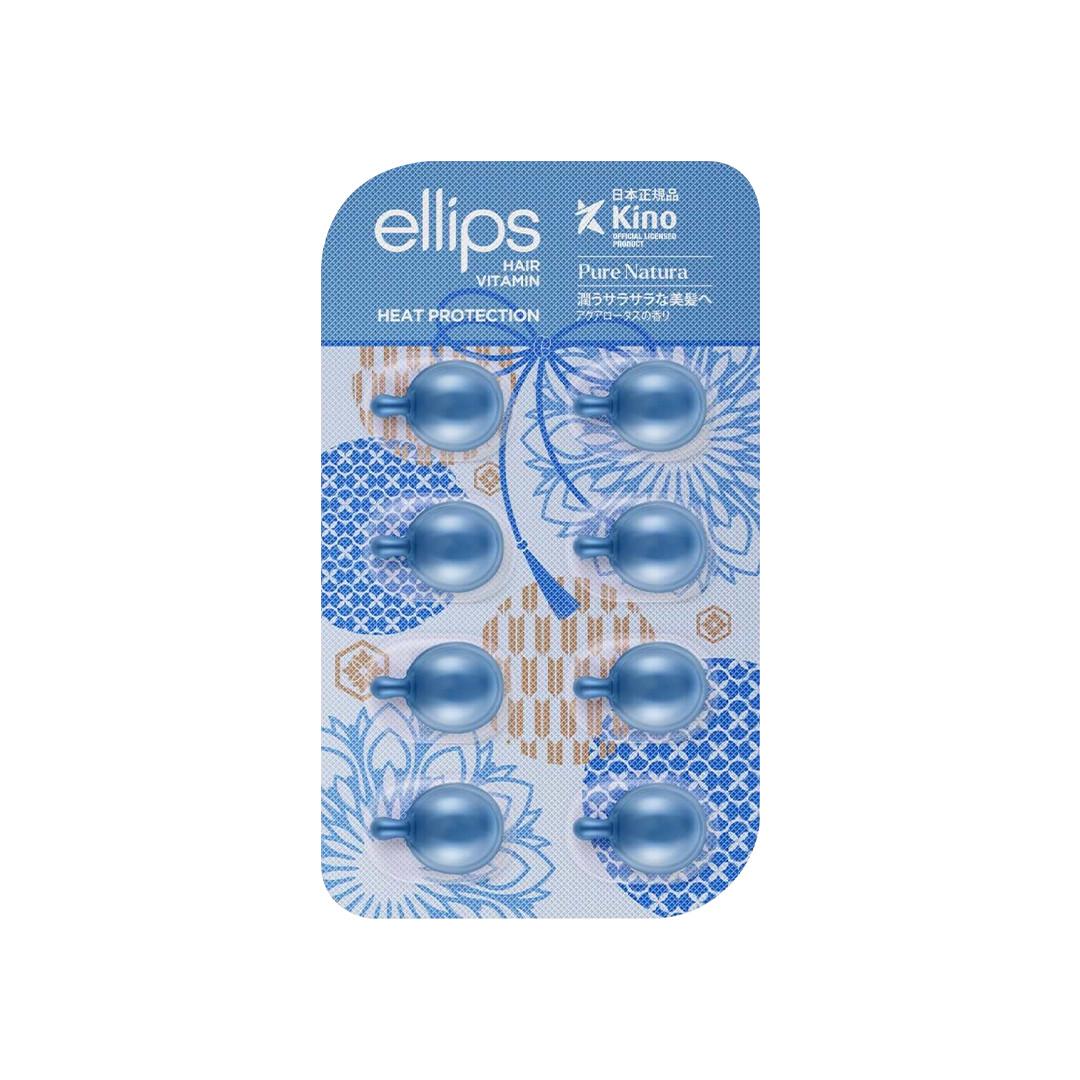 Ампулы для волос Ellips Hair Vitamin Pure Natura With Blue Lotus Extract Сила лотоса 8 шт. (ELL0010-8)