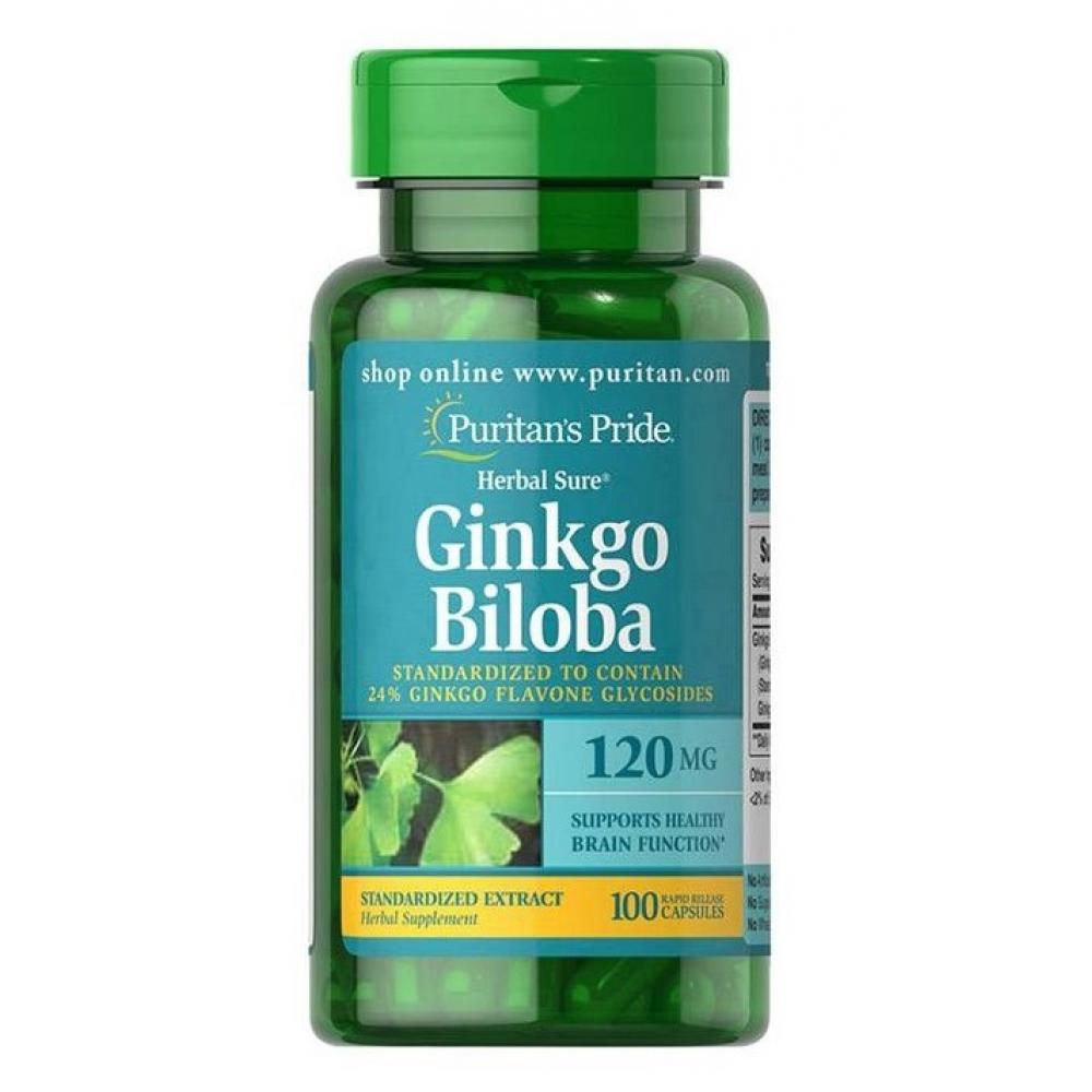 Натуральная добавка Ginkgo Biloba Standardized Extract 60 mg 120 caps (100-86-5320777-20)
