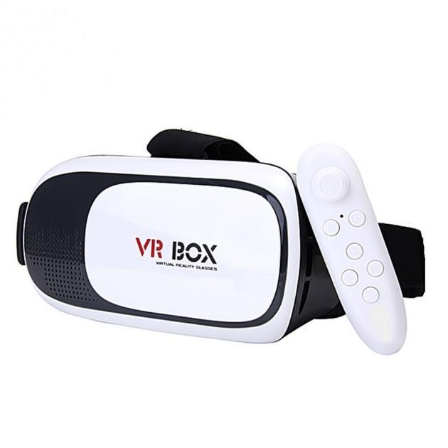 Окуляри 3D віртуальної реальності VR BOX 2.0 з пультом управління Білий (8fda1875)