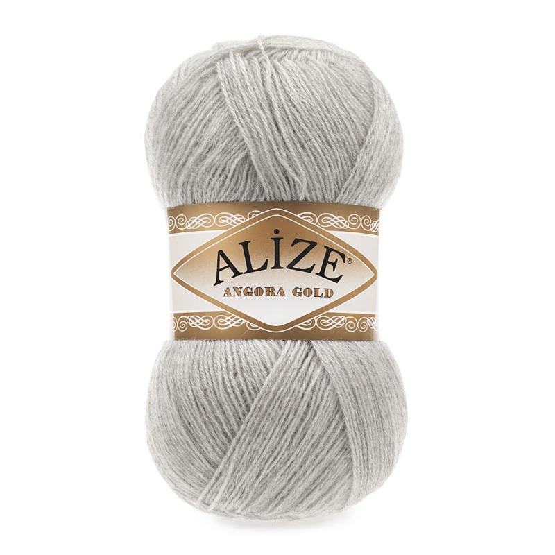 Пряжа Alize Angora Gold 652 Светло-серый
