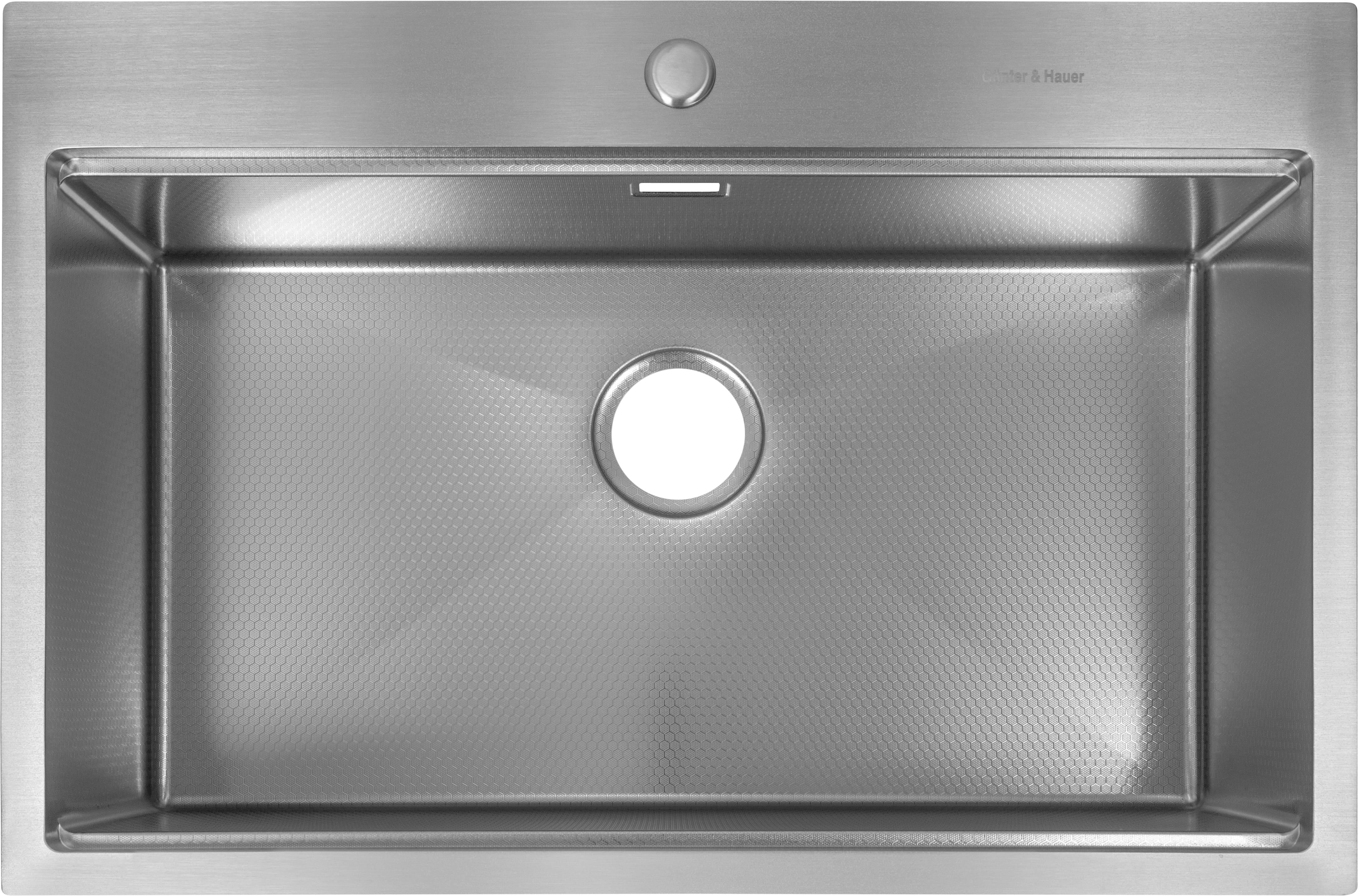 Мийка для кухні Gunter&Hauer Bever 7522 75х51 см Inox Honey (23566)