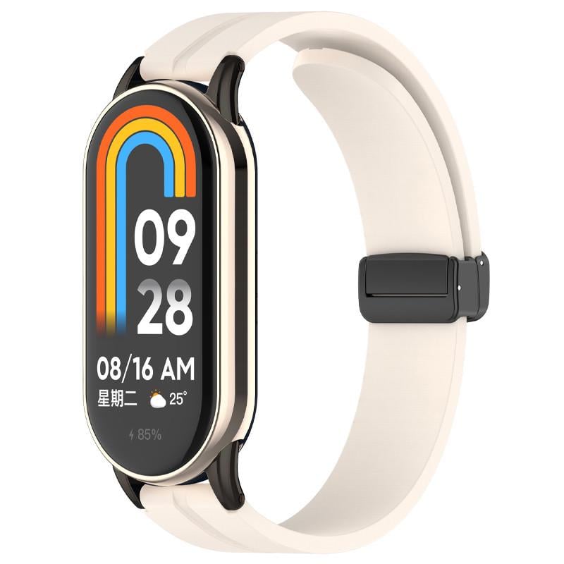 Ремешок Line Magnetic для Xiaomi Mi Band 9/8/10 Бежевый