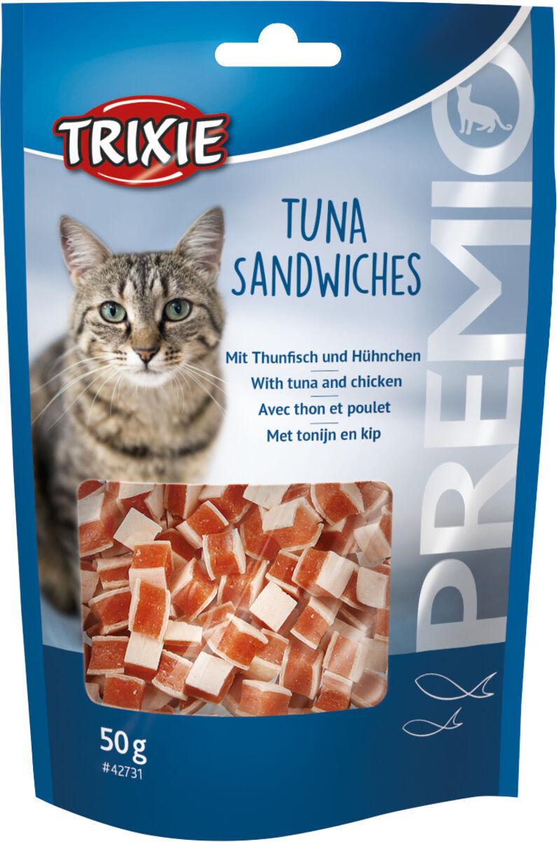 Лакомство для кошек Trixie Premio Tuna Sandwiches кубики с тунцом и курицей 50 г (1789920325)