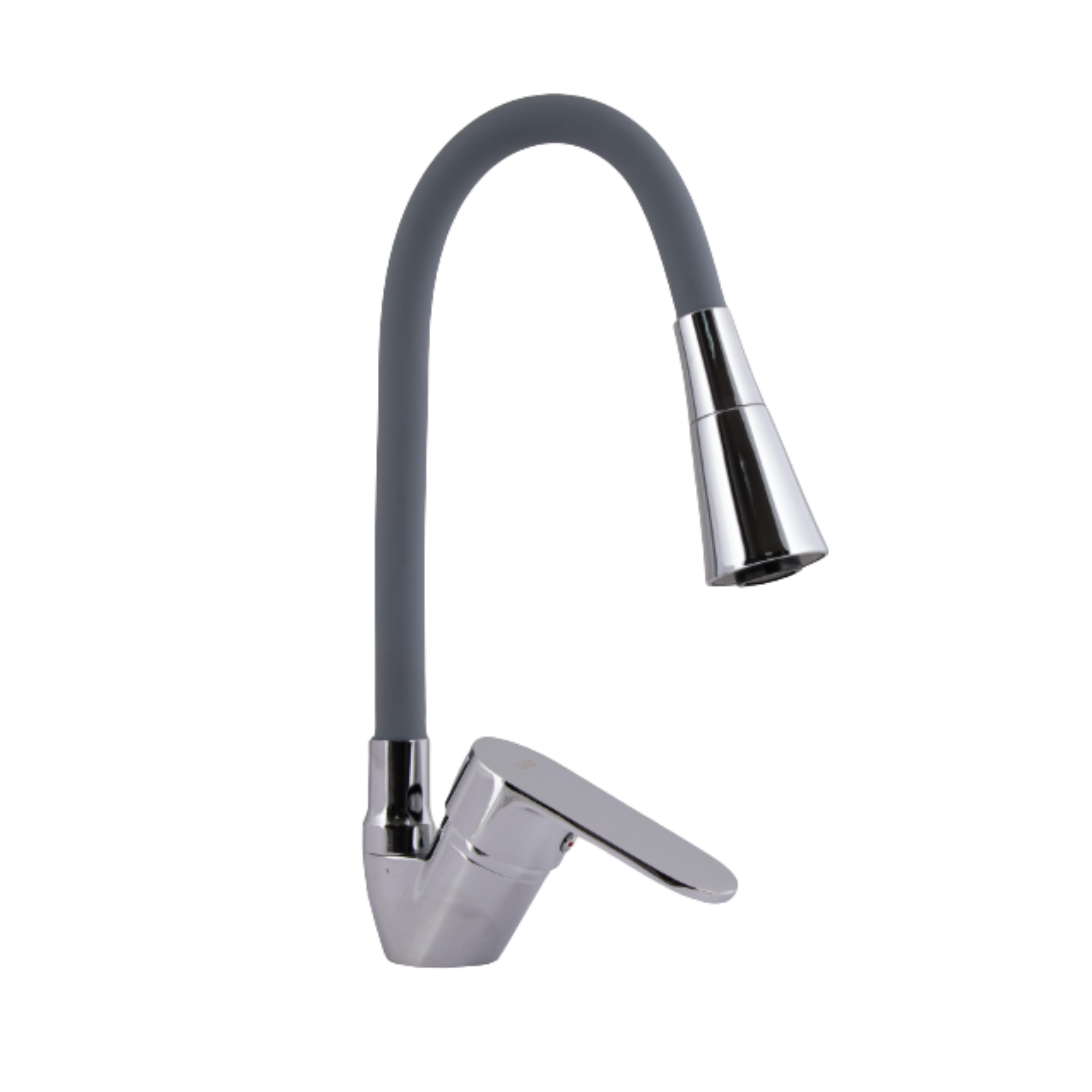 Смеситель для кухни Lidz Tani 008F3 k40 LDTAN008F3GCR39507 с гибким изливом Grey/Chrome (SD00045611)