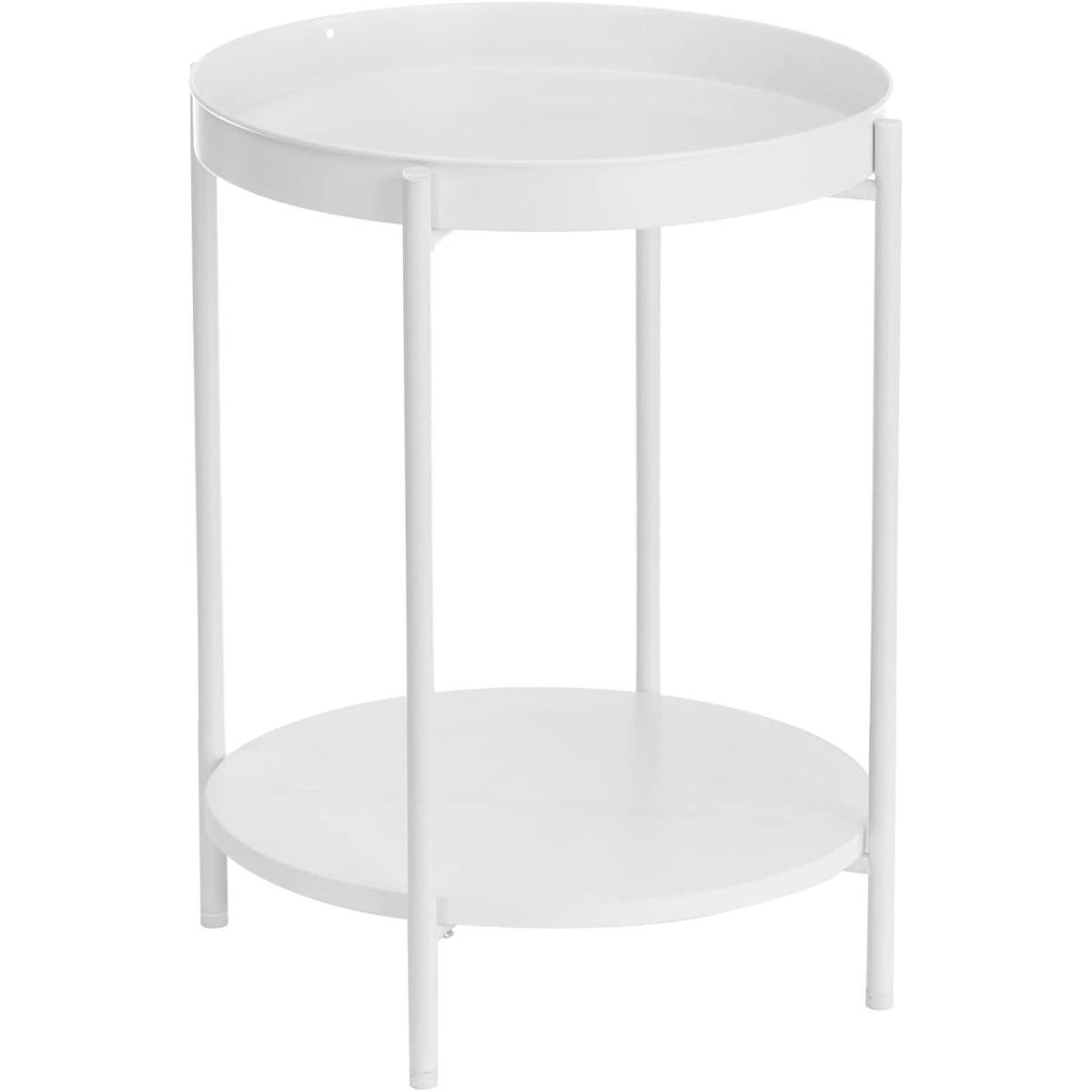 Стол журнальный Modern Home 2 яруса 42х42х52 см Белый (M50279-W)