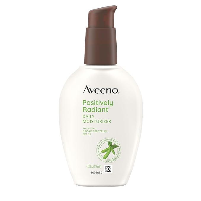 Крем щоденний зволожуючий для обличчя Aveeno SPF 15 з екстрактом сої для покращення тону