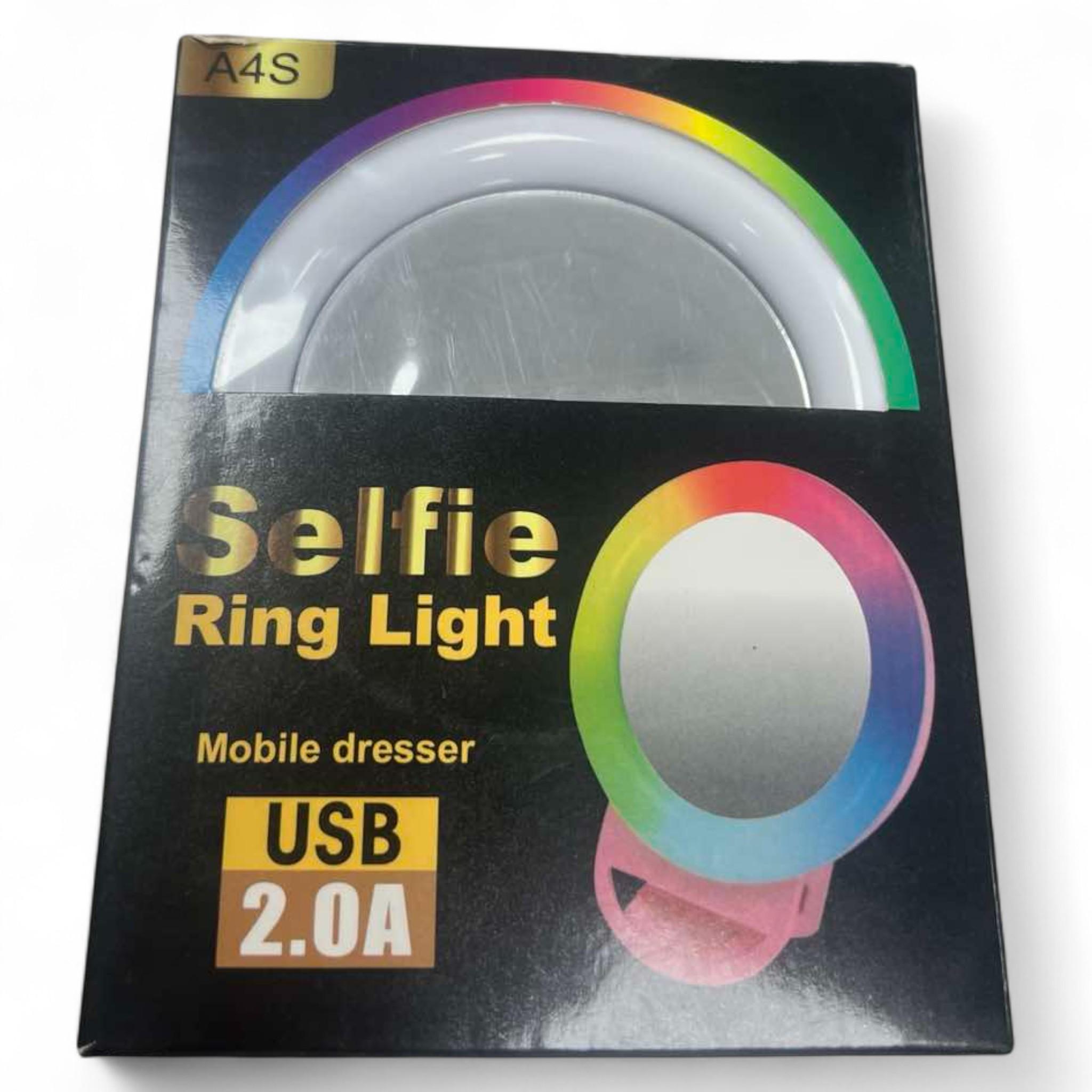 Кольцевая лампа UKC A4S LED RGB 11 см (29235946) - фото 6 Кольцевая лампа UKC A4S LED RGB 11 см (29235946) - фото 6