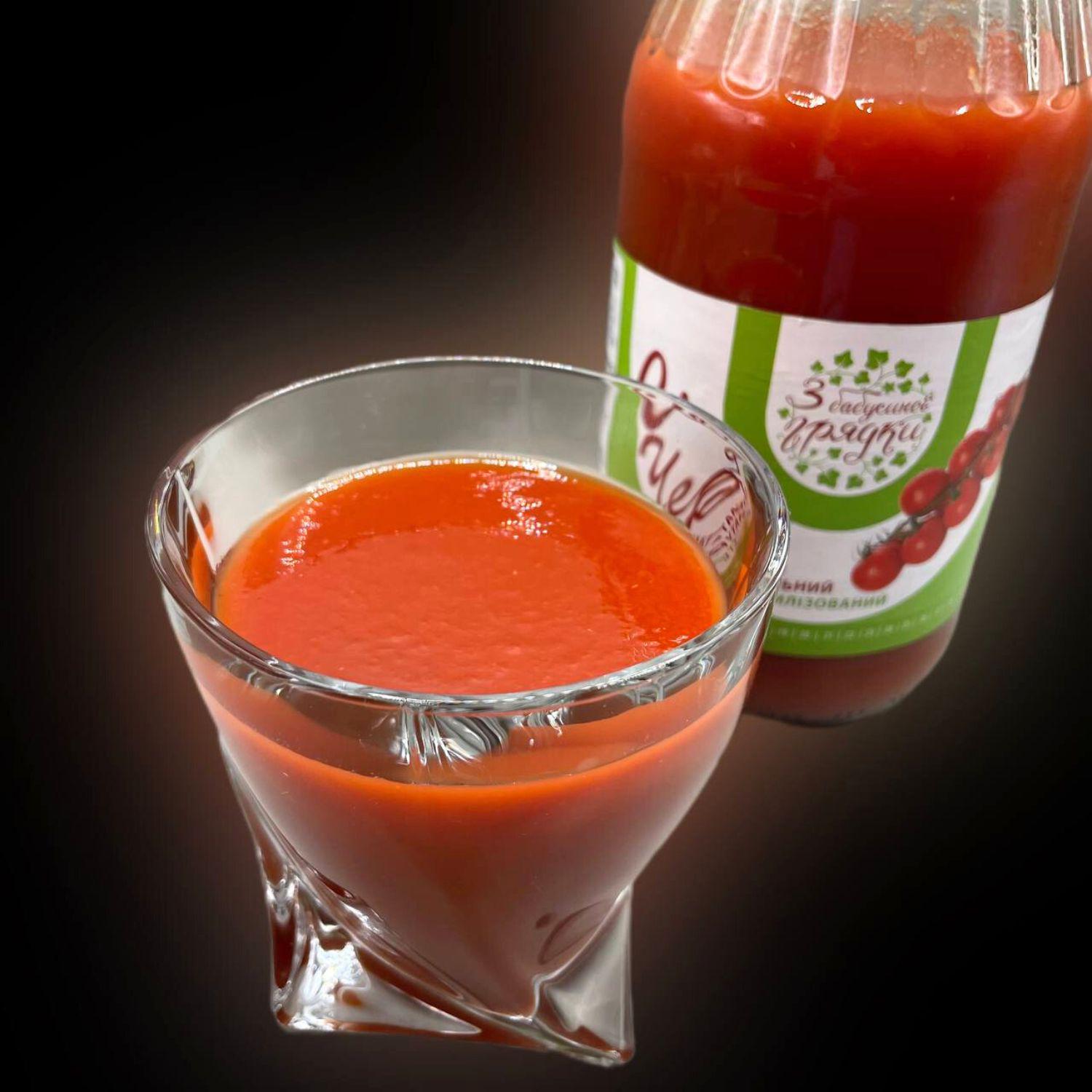 Сок томатный из помидоров черри З бабусиної грядки без сахара 1 л х 6 шт. (J-Tom-Evrika 1L-pack6) - фото 3 Сок томатный из помидоров черри З бабусиної грядки без сахара 1 л х 6 шт. (J-Tom-Evrika 1L-pack6) - фото 3