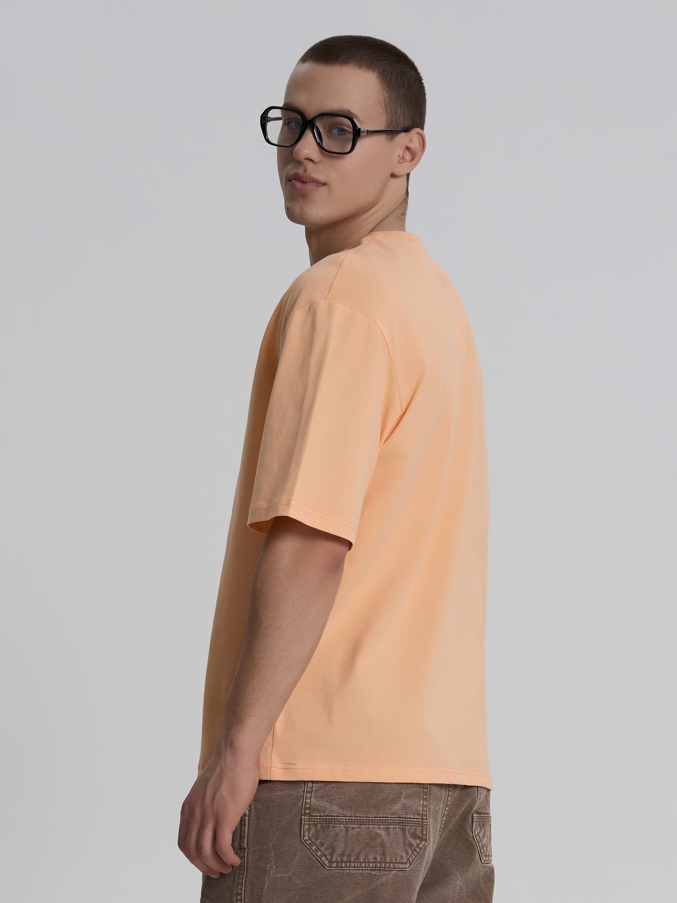 Футболка мужская ROZA 230926 L Персиковый (4824005722295) - фото 3 Футболка мужская ROZA 230926 L Персиковый (4824005722295) - фото 3