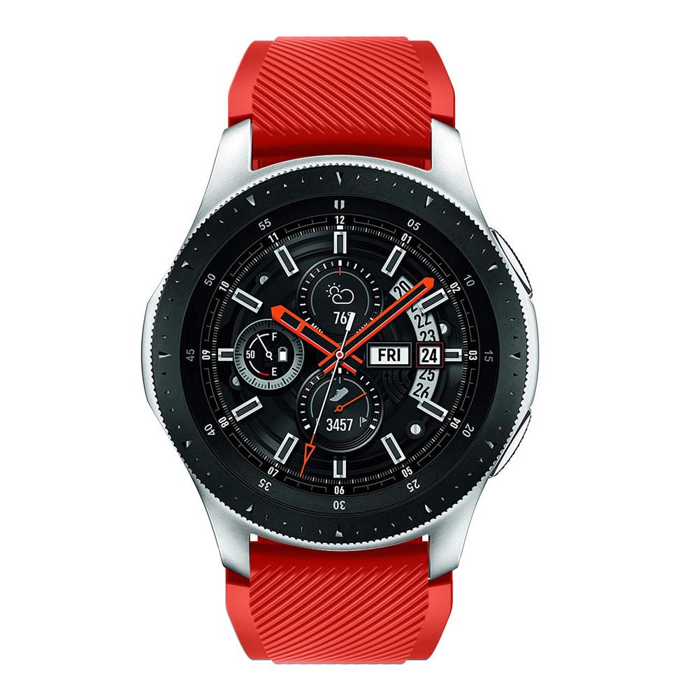 Силиконовый ремешок Watchbands для Samsung Galaxy Watch 46 мм Красный (WB001RED46) - фото 4