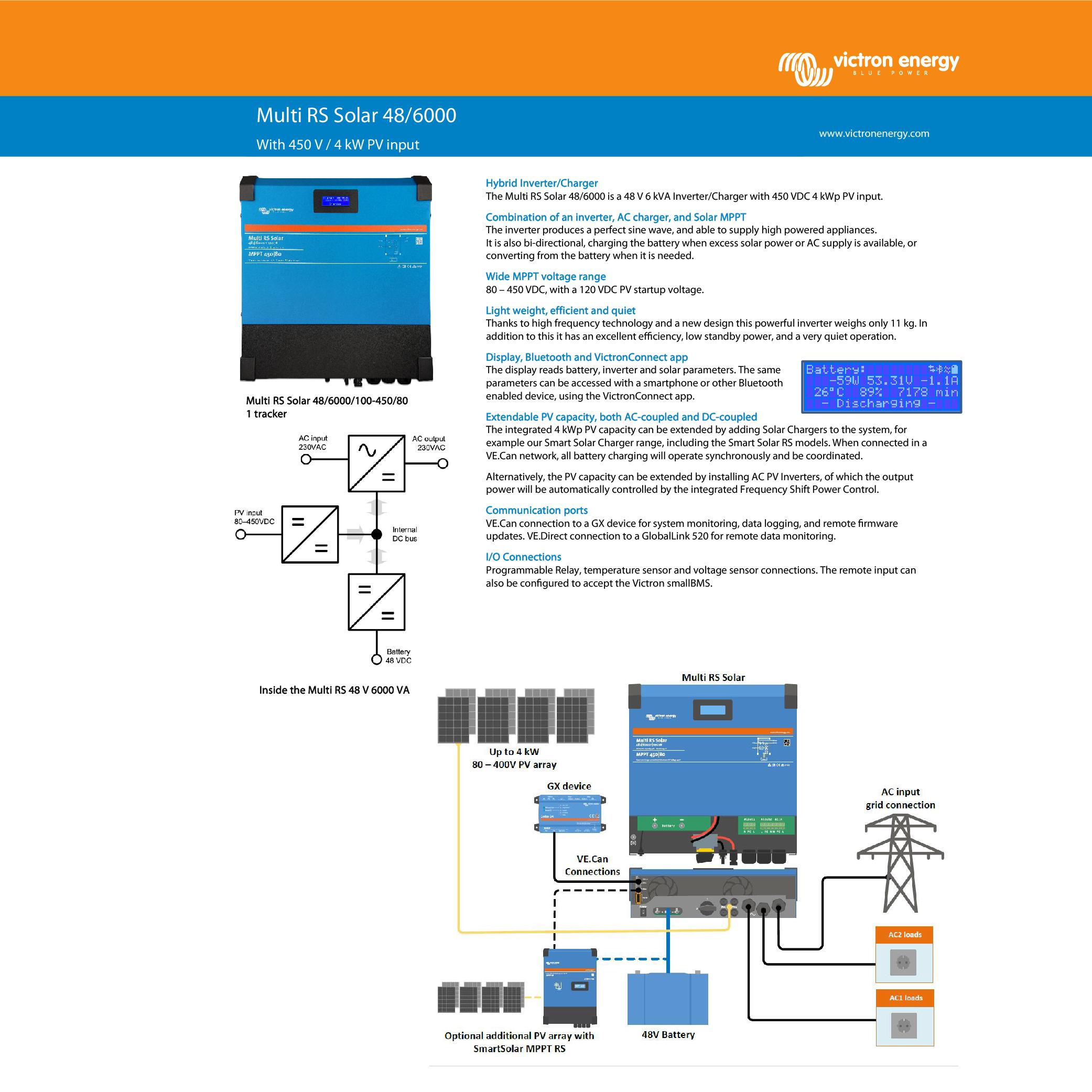 Інвертор VICTRON ENERGY MULTI RS SOLAR - фото 5