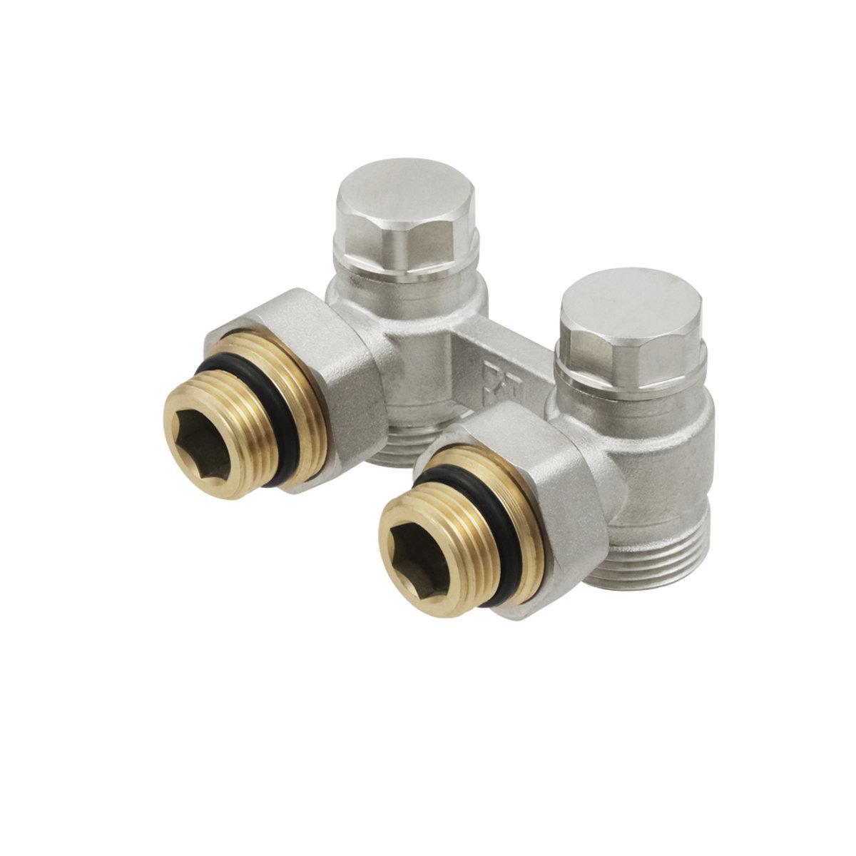 Узел нижнего подключения радиатора Raftec HRKA11 угловой 1/2х3/4" (30392802)