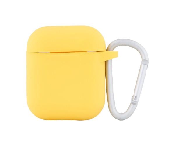 Чехол-футляр Gorilla Silicone Case 1/2 для наушников Apple Airpods/Carabin Желтый