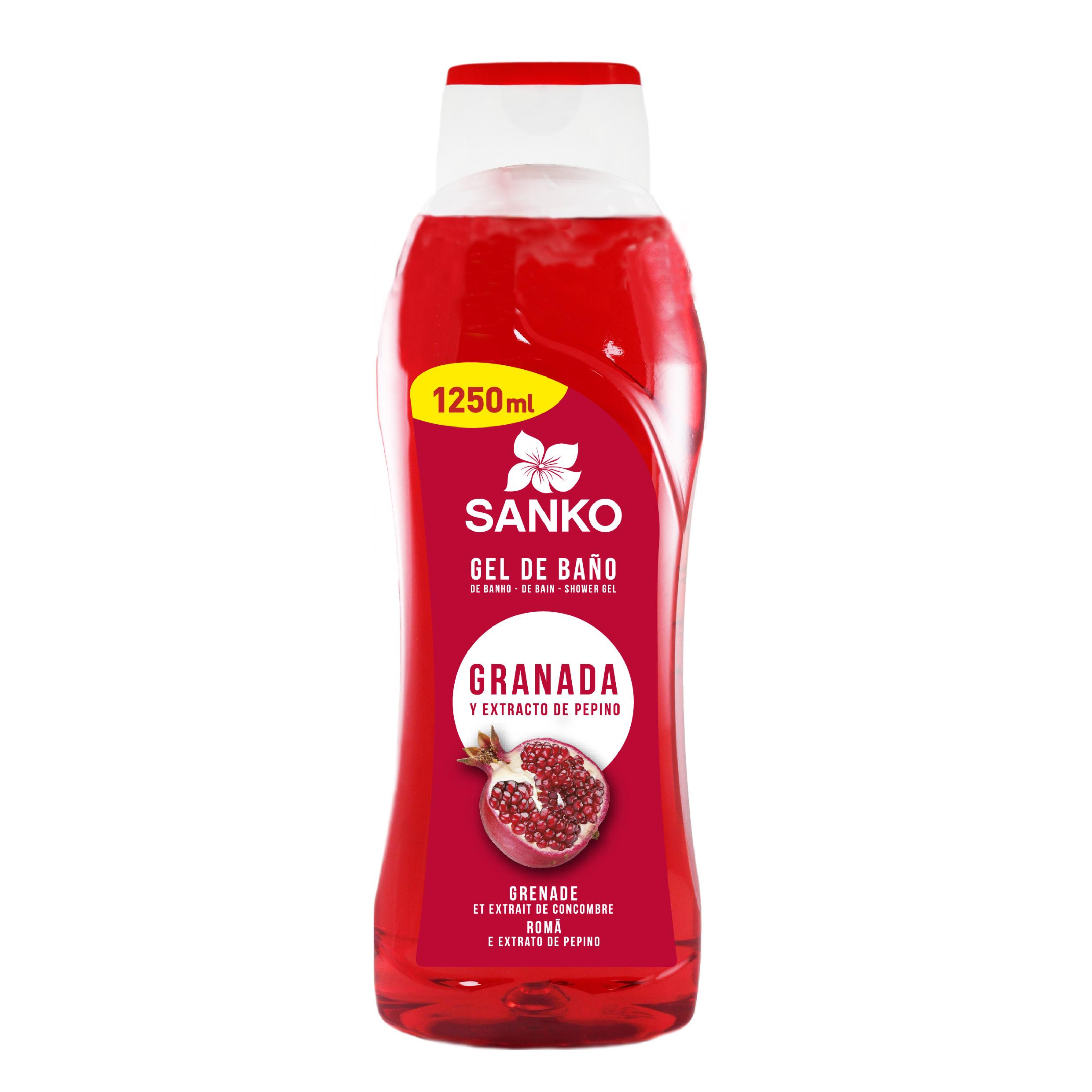 Гель для душа SANKO Гранат и экстракт огурца 1250 мл (125863)
