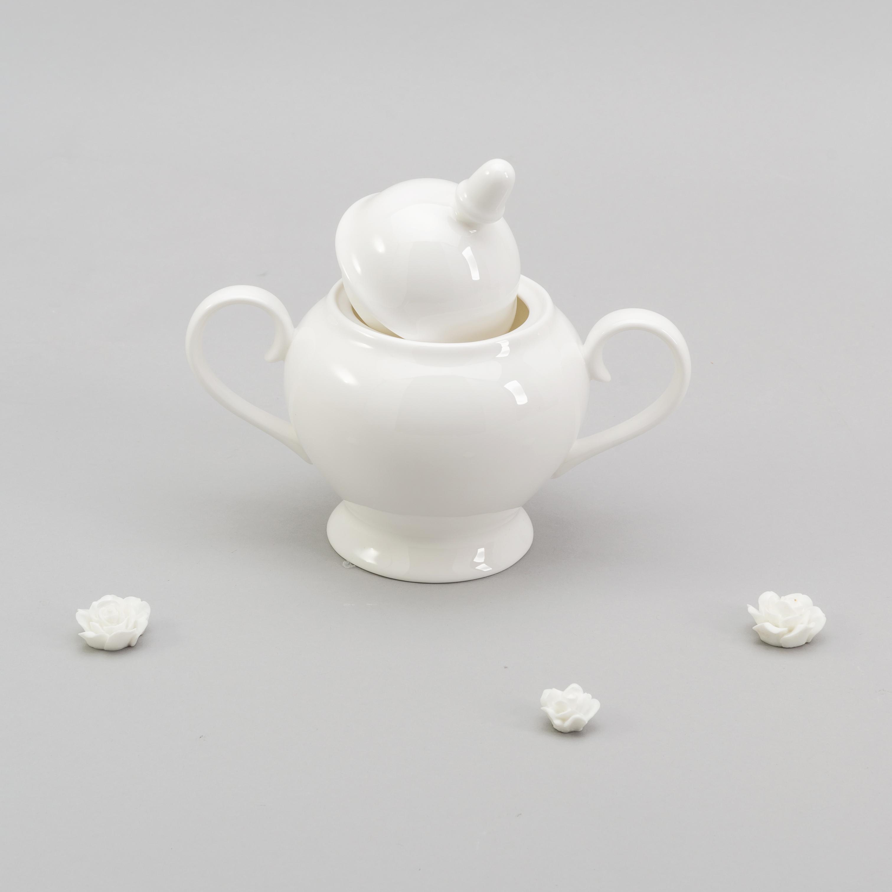 Сахарница Sakura Rim из костяного фарфора 350 мл (23318728) - фото 4 Сахарница Sakura Rim из костяного фарфора 350 мл (23318728) - фото 4