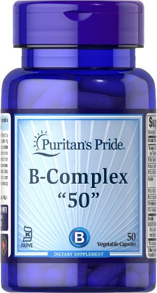 Комплекс витаминов группы В Puritans Pride Vitamin B-Complex 50 50 капсул Комплекс витаминов группы В Puritans Pride Vitamin B-Complex 50 50 капсул