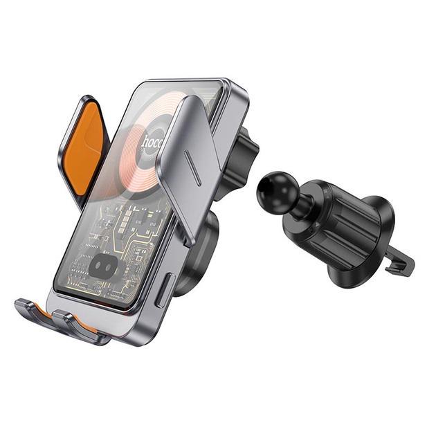 Держатель для телефонов в машину с беспроводной зарядкой Hoco HW7 - фото 2