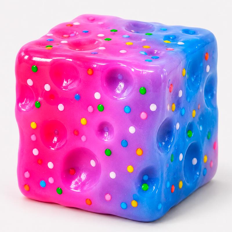 Игрушка-сквиш антистресс Сыр Космос крутой замес 6 см (арт EPC16189M)