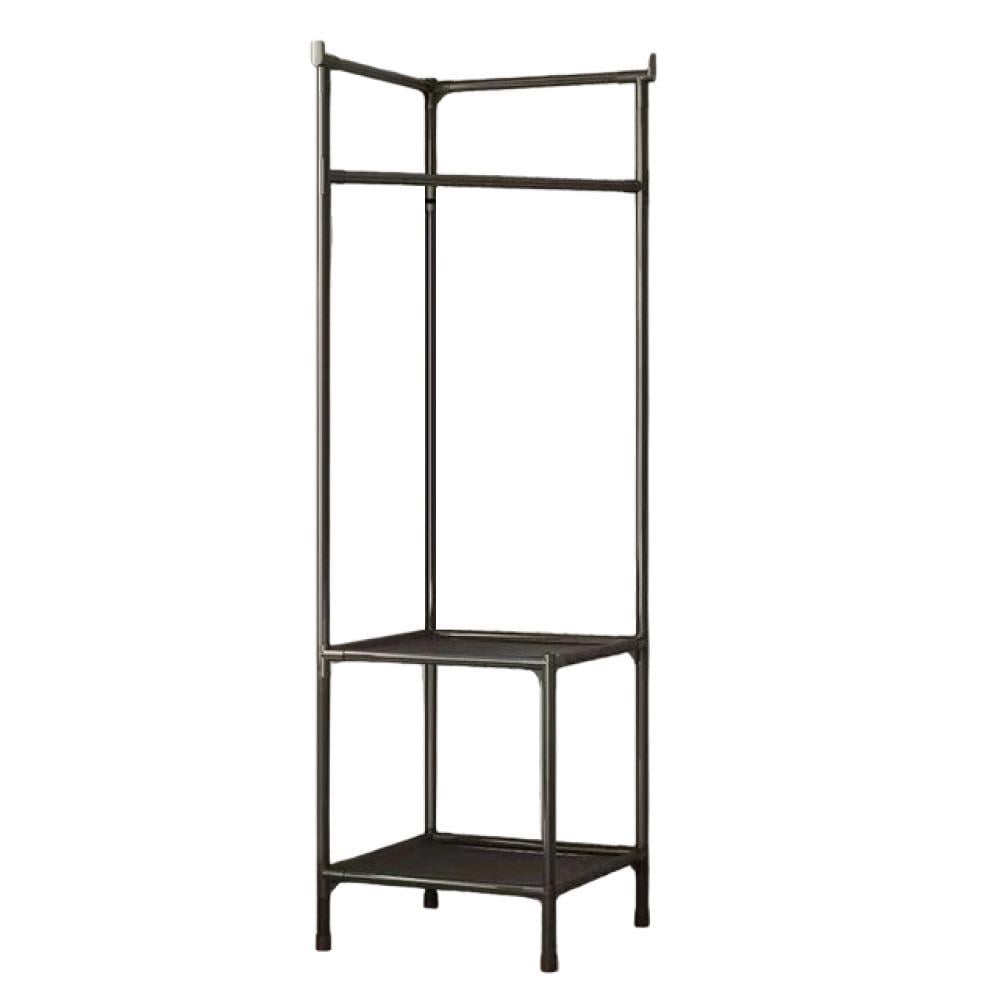 Вішалка для одягу Corner Coat Rack 9603 кутова металева 180х45х45 см Black (784780186)