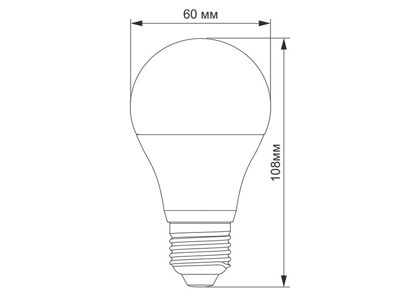 Світлодіодна лампа TITANUM A60 10 Вт E27 4100K 220 В (7364) - фото 3
