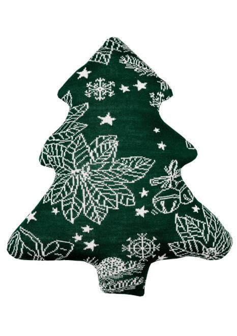 Фігура декоративна подушка Прованс Ялинка зелена з візерунком 50 см (32765)