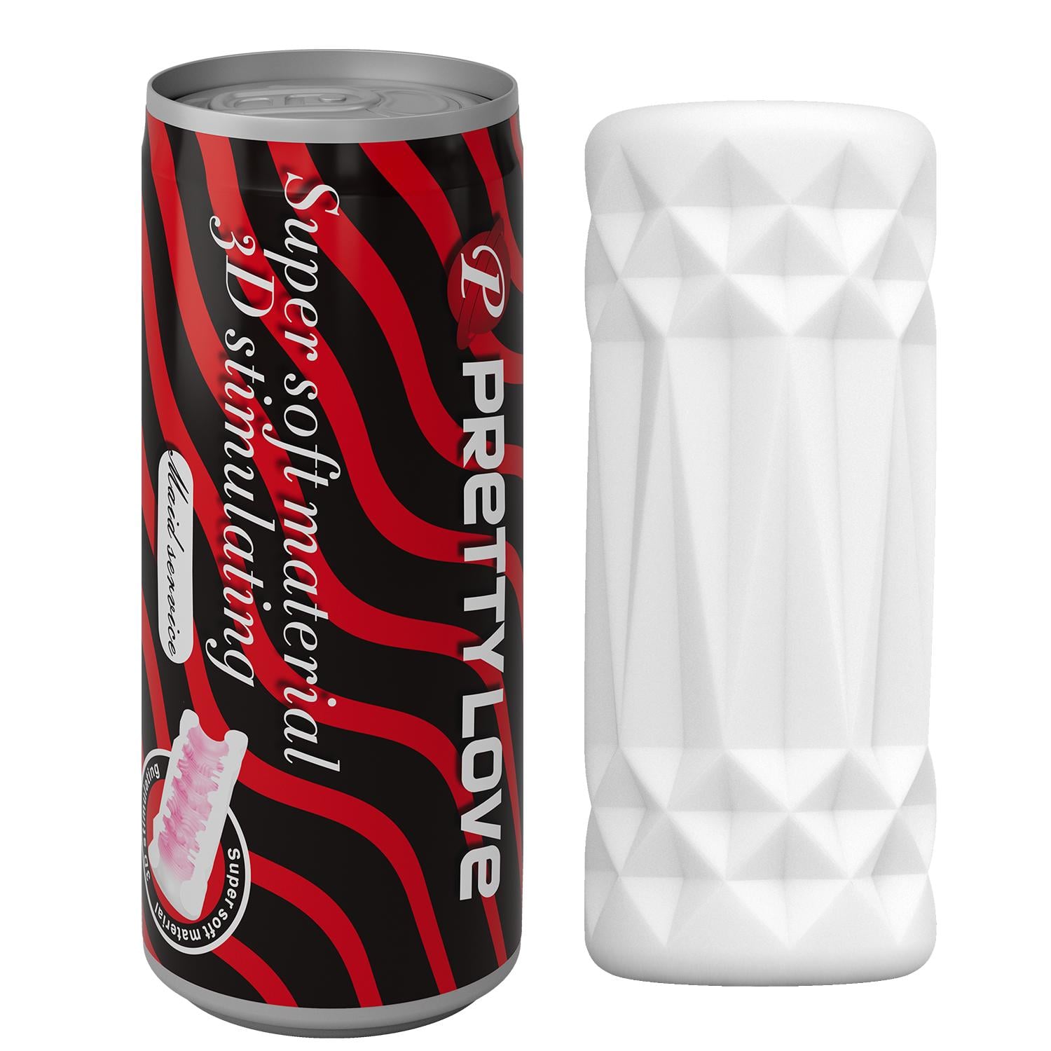 Мастурбатор Pretty Love Pop-Top Can Masturbator Red (6603BM-00900T88)