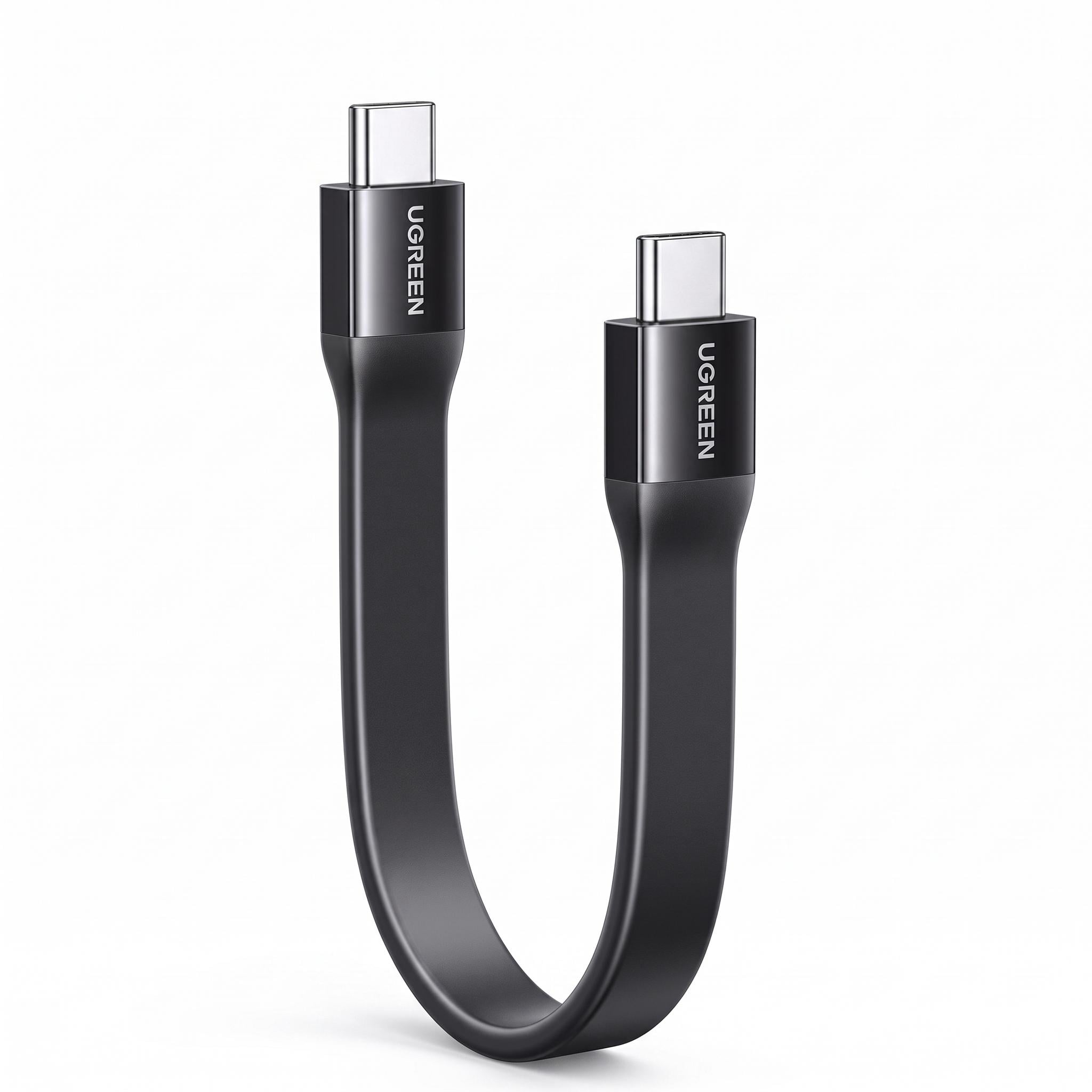 Кабель UGREEN L315 USB-C-USB-C 0,12 м Черный (75176)