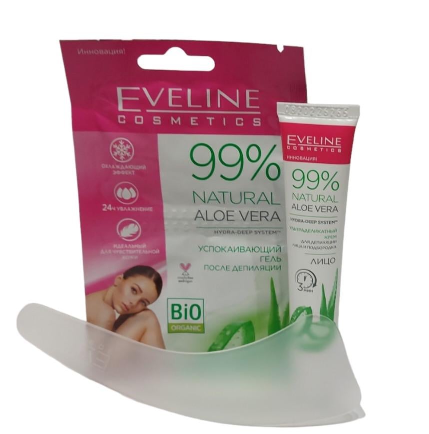 Крем для депіляції обличчя і підборіддя Eveline Aloe Vera 20 мл - фото 2 Крем для депіляції обличчя і підборіддя Eveline Aloe Vera 20 мл - фото 2