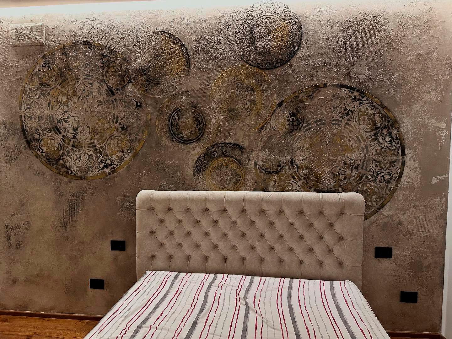 Набір трафаретів DFA Круглі візерунки поновлення стін для штукатурки та фарби 0,3-1 мм 2 шт. (N00144)