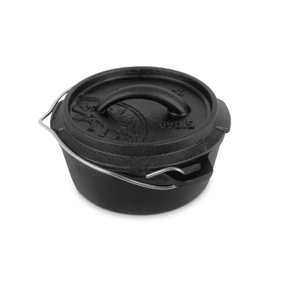 Котел-жаровня чугунная Petromax Dutch Oven 0,6 л с плоским дном (1017-ft0.5-t)