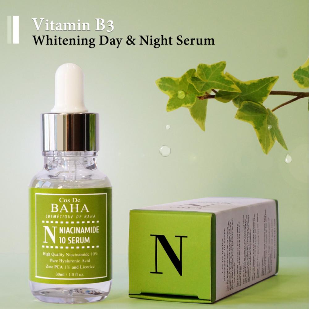 Сироватка протизапальна з ніацинамідом Cos De BAHA N Niacinamide 10 Serum 30 ml - фото 2 Сироватка протизапальна з ніацинамідом Cos De BAHA N Niacinamide 10 Serum 30 ml - фото 2