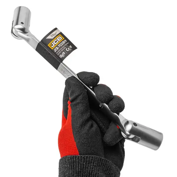 Ключ торцевий двосторонній з шарніром 18х19 мм (7521819) - фото 3 Ключ торцевий двосторонній з шарніром 18х19 мм (7521819) - фото 3