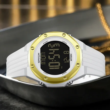 Наручные часы Sanda 6093 White/Gold - фото 3