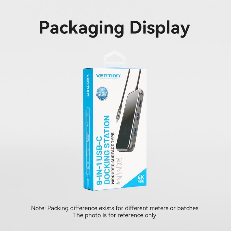 USB-хаб Vention Type-C-3x USB 3.0/5 Гбит/с HDMI 4K 60Hz/Type-C PD 100W/SD/TF карты RJ45 1 Гбит/с 3,5 мм minijack USB-C Черный (TFLHB) - фото 15 USB-хаб Vention Type-C-3x USB 3.0/5 Гбит/с HDMI 4K 60Hz/Type-C PD 100W/SD/TF карты RJ45 1 Гбит/с 3,5 мм minijack USB-C Черный (TFLHB) - фото 15